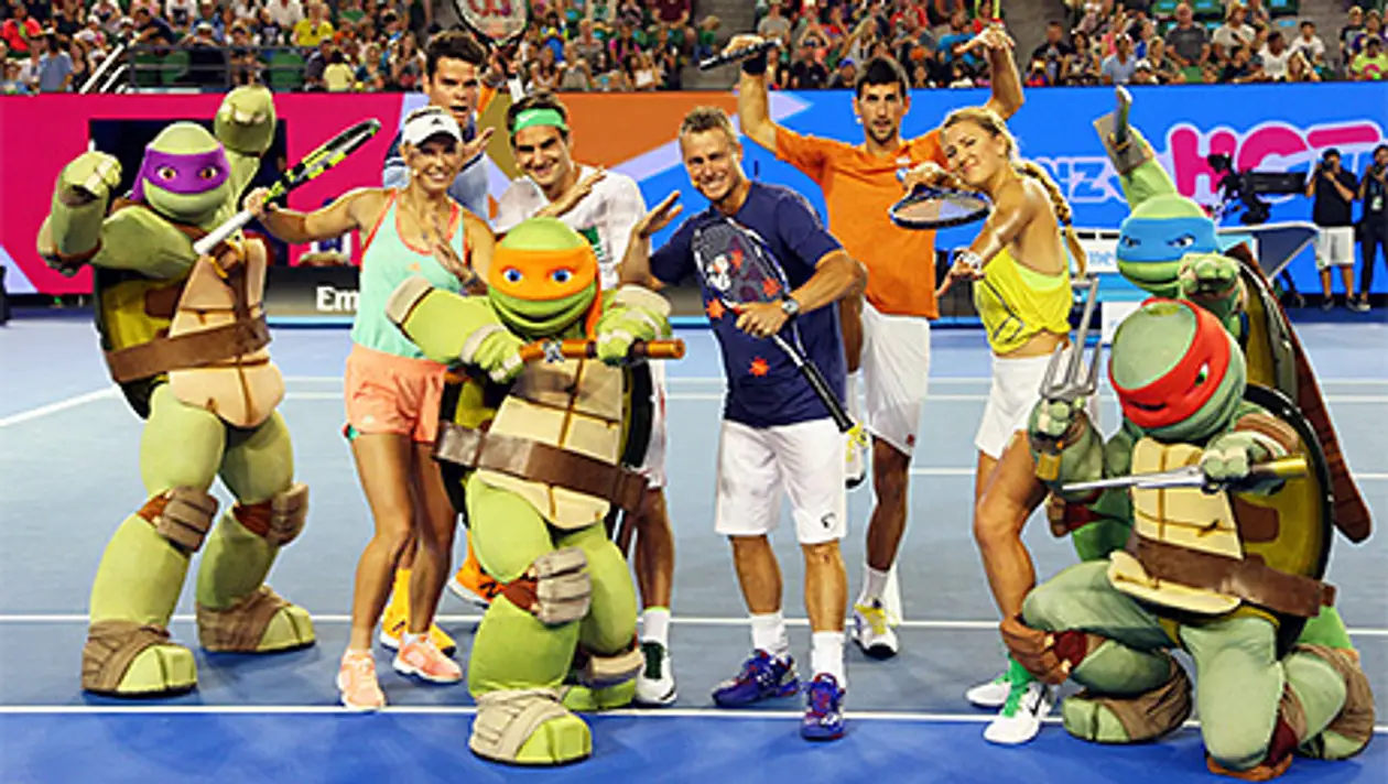 Азаренко и другие звезды тенниса развлекают детей