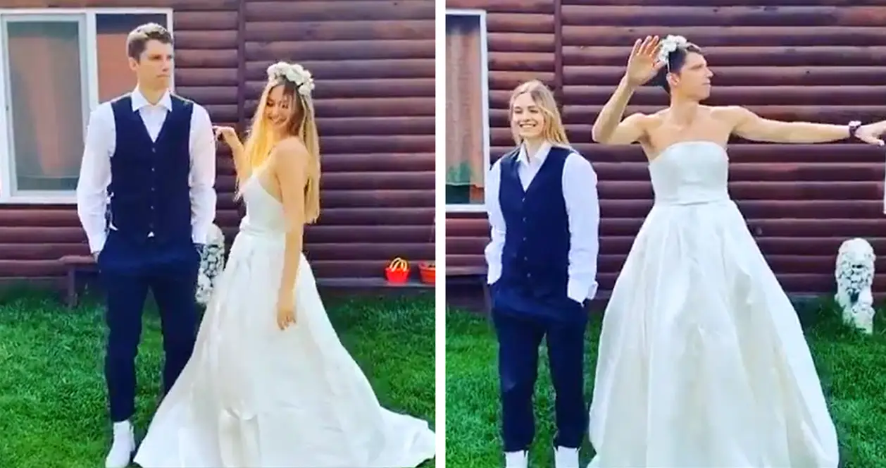 #FlipTheSwitch. Игрок «Городеи» примерил свадебное платье
