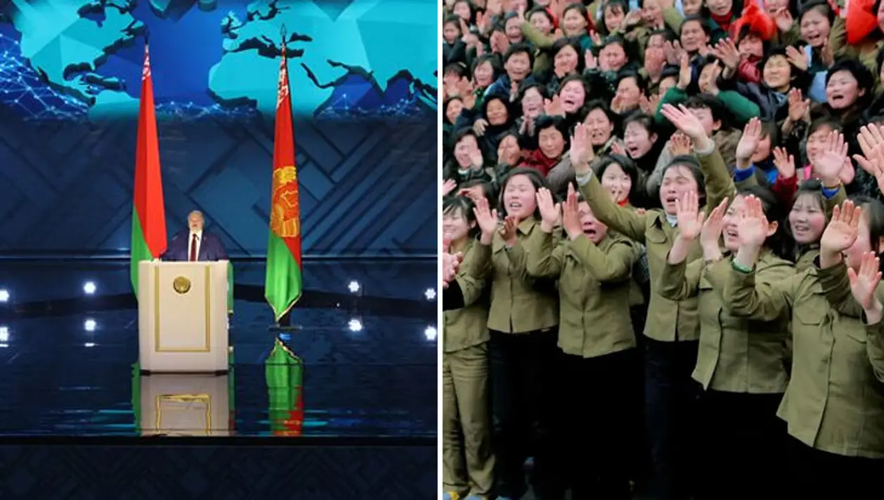 Пропаганда с пиететом освещала послание Лукашенко: на сайте ФХБ перечислили его «регалии» с заглавной буквы, в гомельском УОР отчитались о совместном просмотре
