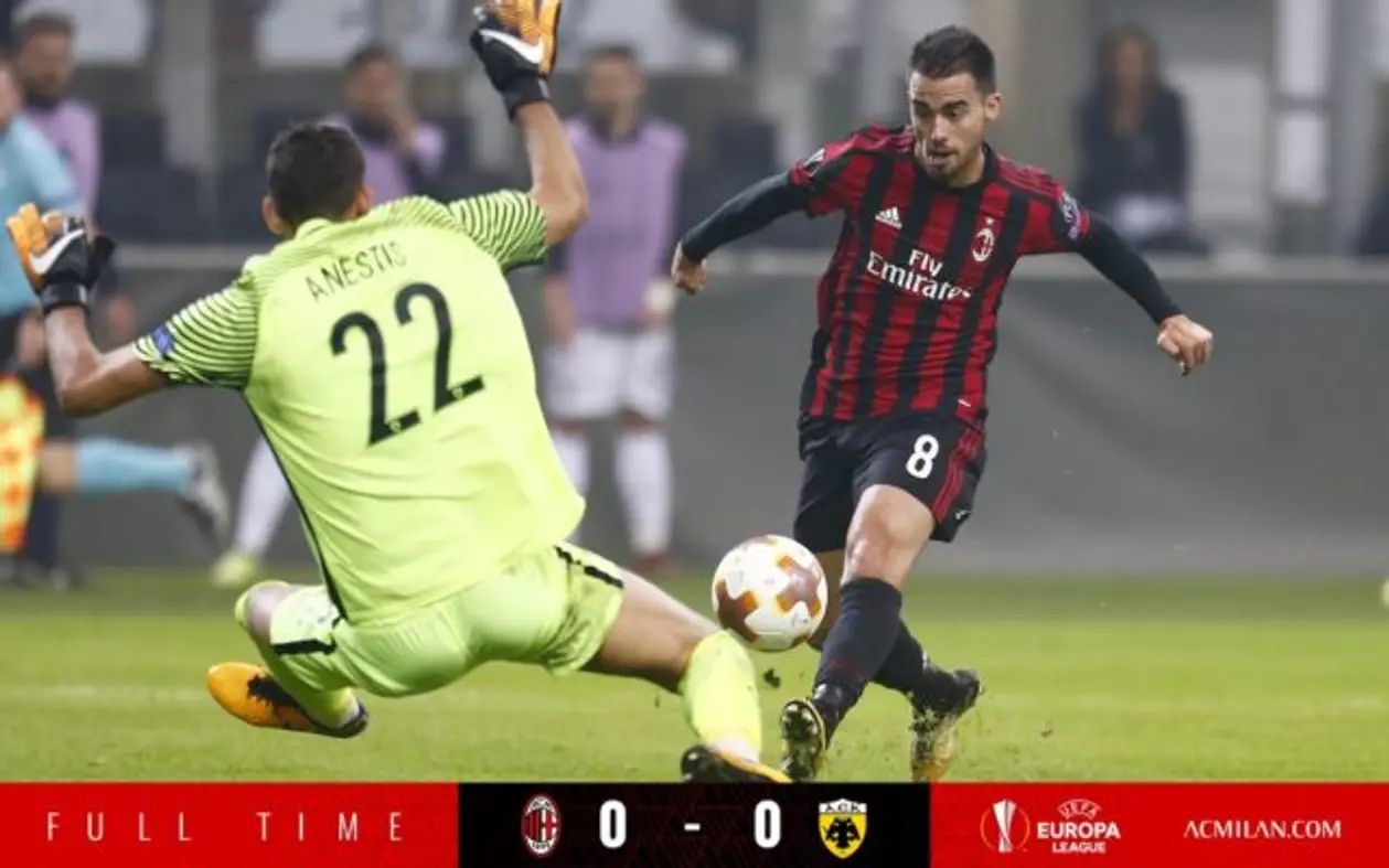 «Милан» — АЕК 0-0 (Лига Европы, 3 тур)