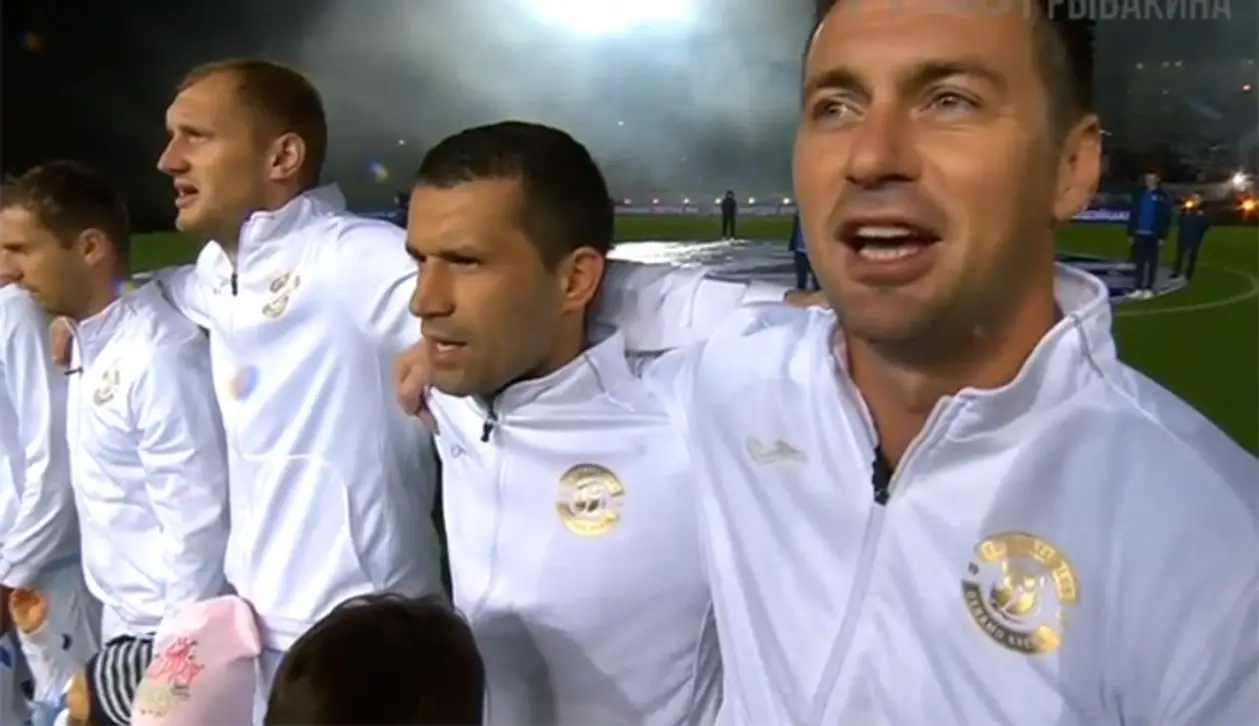 Игроки «Динамо» и БАТЭ мощно исполнили гимн перед матчем – Милевский, похоже, громче всех