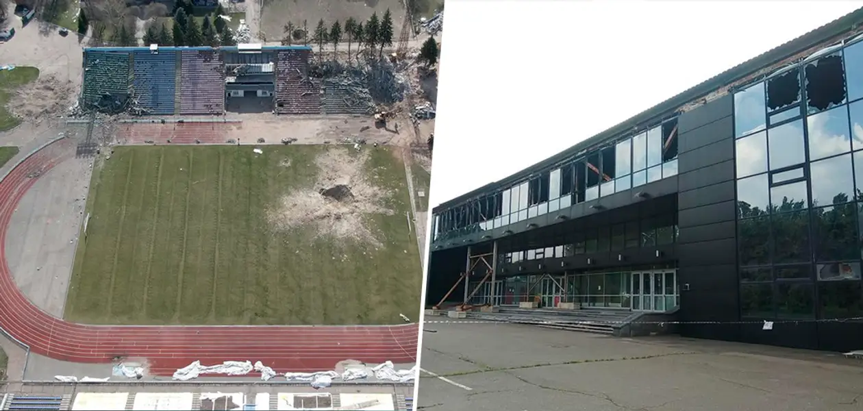 Страшные снимки мест спорта Украины, которые были домашними для беларусов – а теперь лежат в руинах из-за России