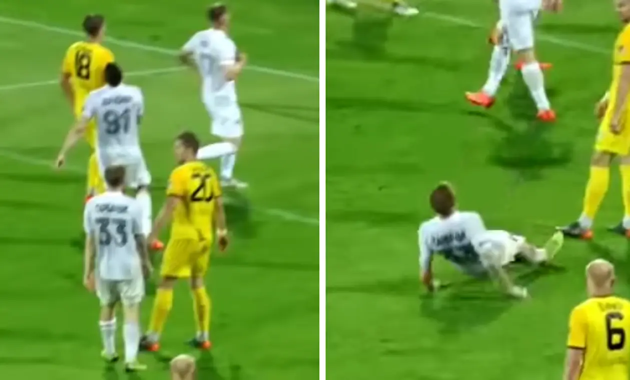 Раздосадованный игрок «Торпедо-БелАЗ» рухнул спиной на газон после нереализованного шанса - эмоциональный момент